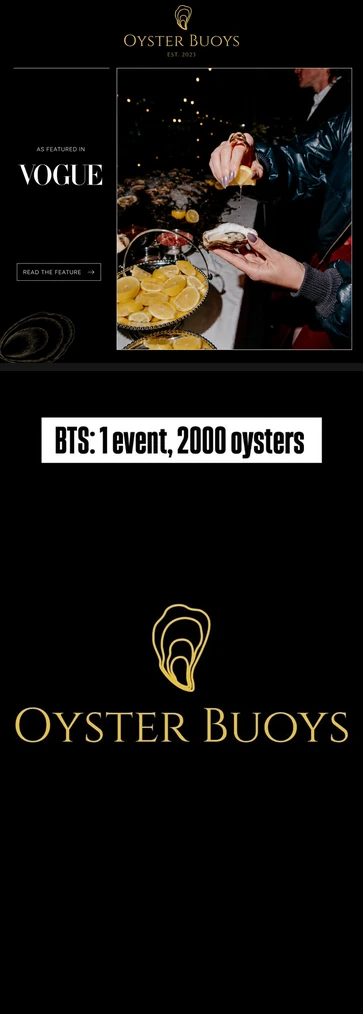 Oyster Buoys Vogue feature